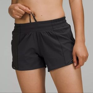 Black Lululemon Low-Rise Hotty Hots (4 inch)